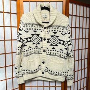 Lucky Brand Sherpa Lined Cardigan (M)